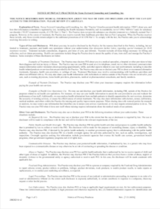 Notice of Privacy Practices